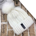 Frauen Unisex Herbst Winter warme gestrickte Twisted Kabel POM POM Caps Beanie geflochtener Hut (HW123)